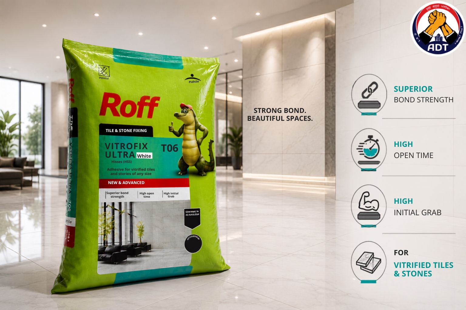 Roff T06 Vitrofix Ultra Adhesive (White)