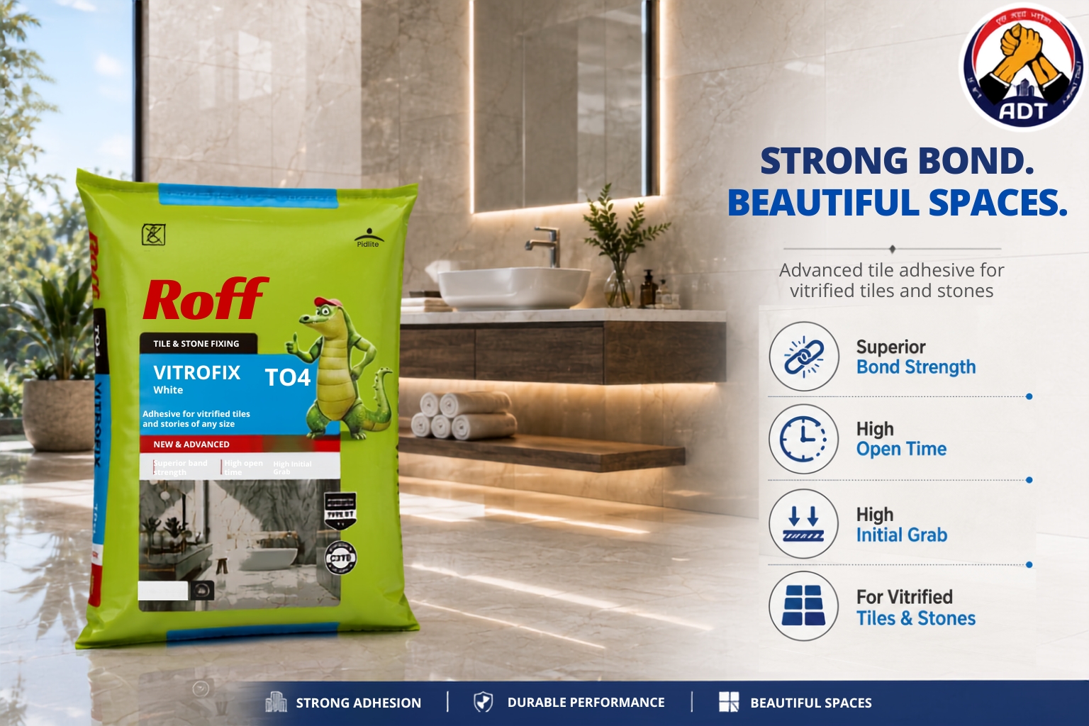Roff T04 Vitrofix Adhesive (White)
